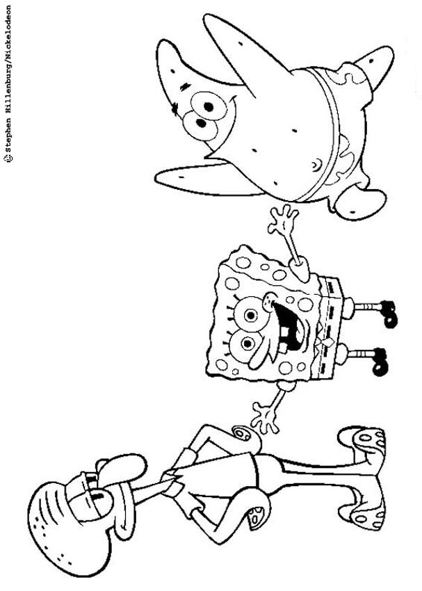 Plansa de colorat cu Spongebob 73 90